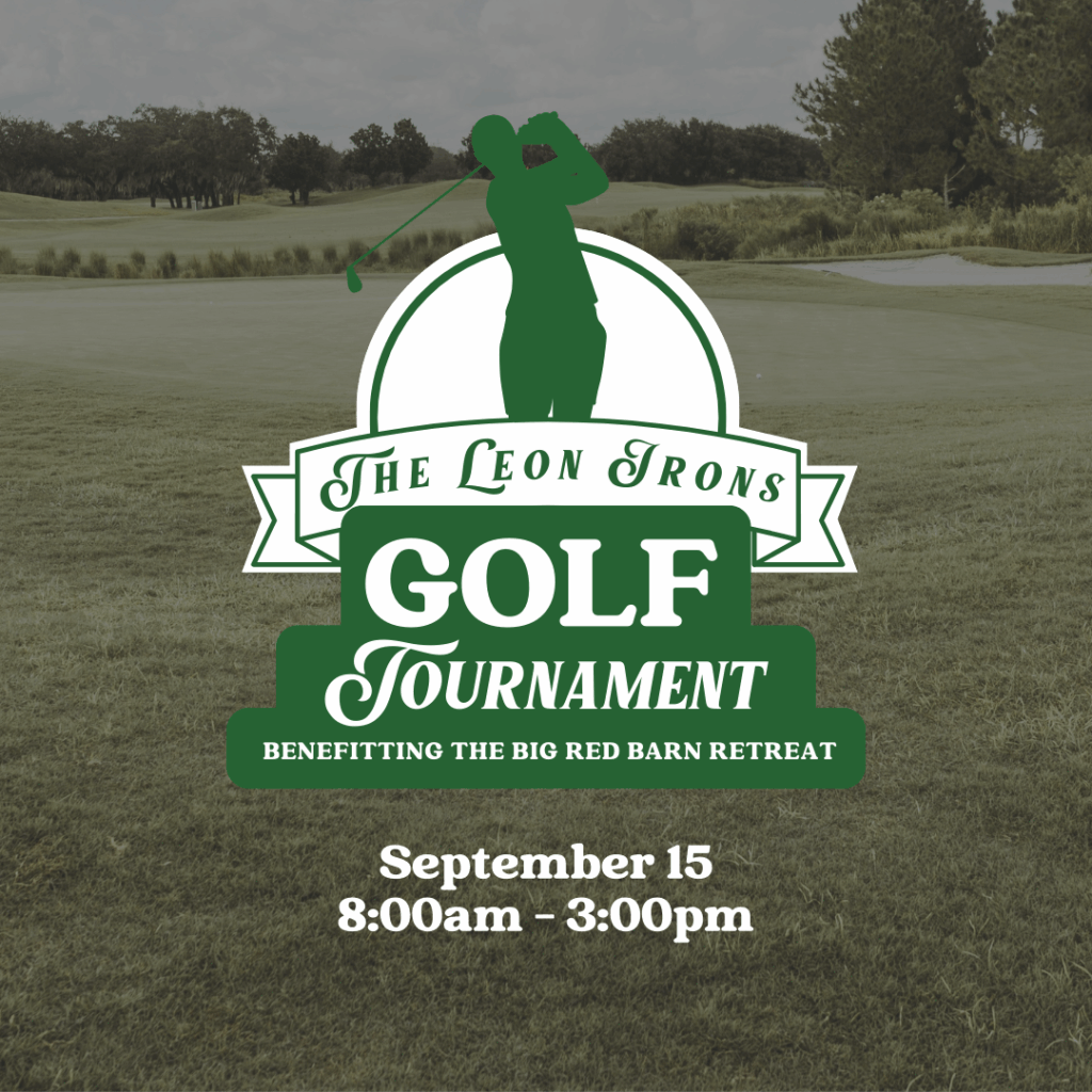 Leon Irons Golf Tournament Graphic, September 15th, 2025, 8 AM to 3 PM