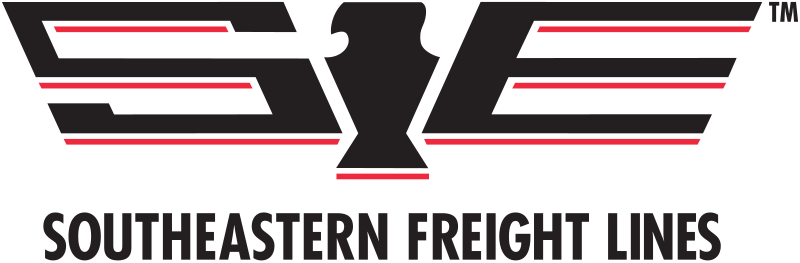 Southeastern Freight Lines logo with stylized SEF and bold text below.