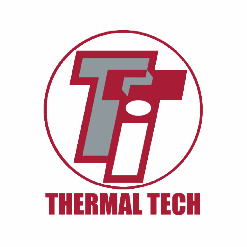 Red and gray “TTi” logo in a circle, with “THERMAL TECH” in bold red letters underneath.